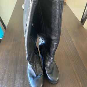 Women's Black Leather Boots